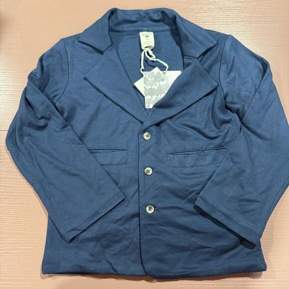 New Kate Quinn 3t Bamboo Suit Jacket & Matching Blue Gingham Shirt - Picture 1 of 5